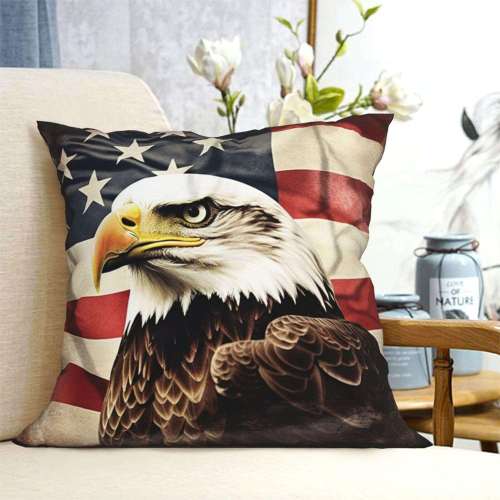 Bald Eagle Flag Pillow Cases