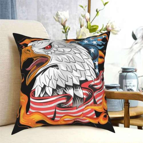 Angry Eagle Pillow Cover