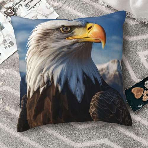 Bald Eagle Printed Pillow Cover