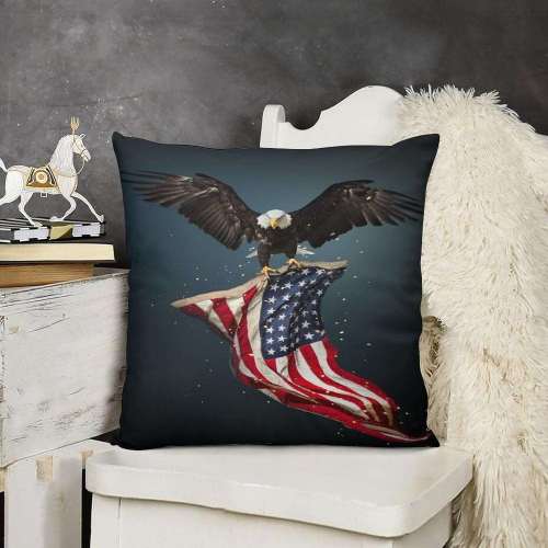 Eagle Catching Flag Cushion Covers