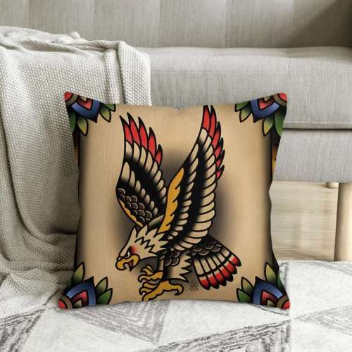 Cartoon Eagle Pillow Cover