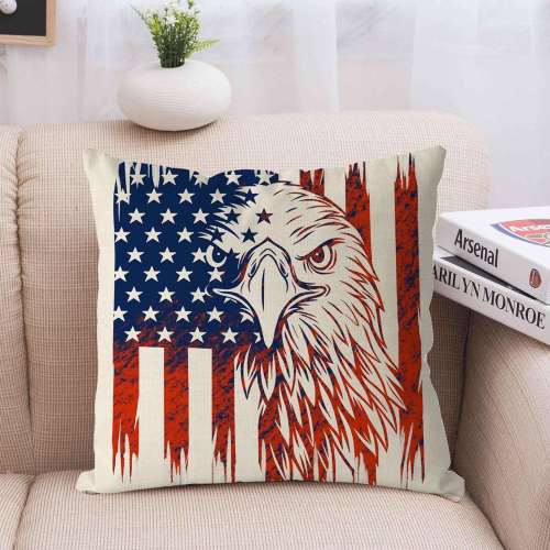 Eagle Flag Pattern Cushion Covers