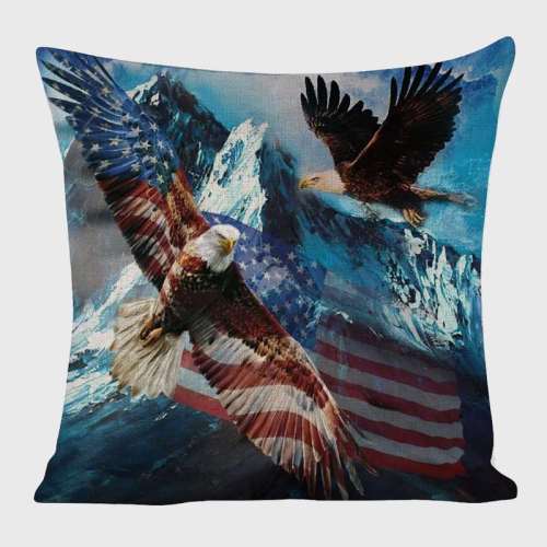 Mountain Eagle Pillow Cover