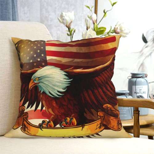 Cartoon Eagle Pillow Cover