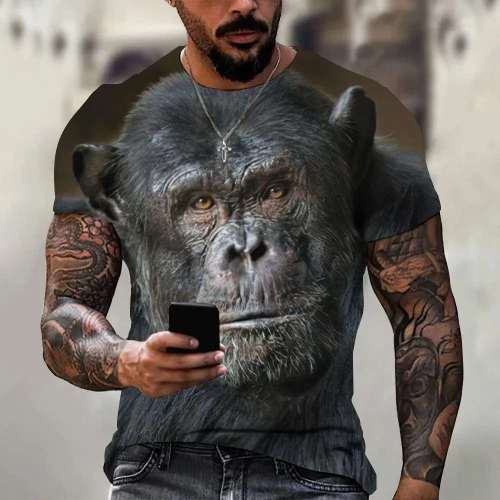 Gorilla Pattern T-Shirt