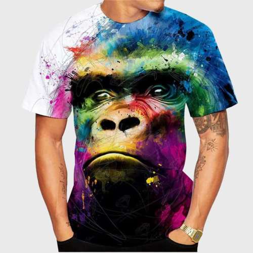 Family Matching T-shirt Colorful Gorilla T-Shirt