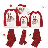 Christmas Matching Family Pajamas French Bulldog Merry Woofmas Red Grey Pajamas Set