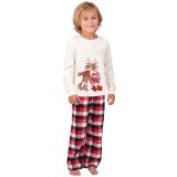 Christmas Matching Family Pajamas A Couple Deers Plaids Pajamas Set