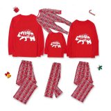 Christmas Matching Family Pajamas Christmas Tree Bear Red Pajamas Set