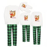 Christmas Matching Family Pajamas Sloth Christmas Gift Green Pajamas Set