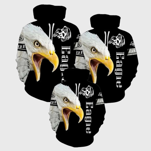Family Matching Hoodie Black Eagle Hoodies