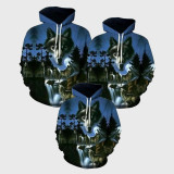 Family Matching Hoodie Mountain Wolves Hoodies