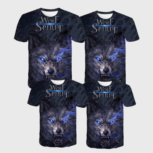 Family Matching T-shirt Wolf Spirit T-Shirt