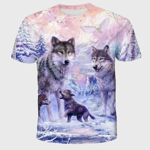 Family Matching T-shirt Wolf Family T-Shirt