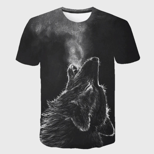 Family Matching T-shirt Wolf Howling T-Shirt