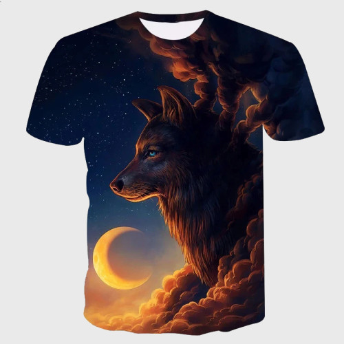 Family Matching T-shirt Wolf Angel T-Shirt