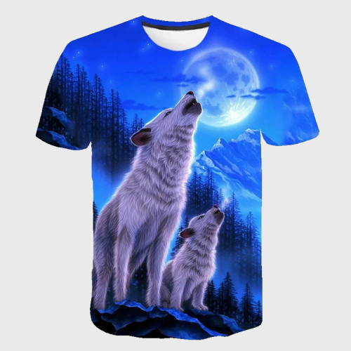 Family Matching T-shirt Wolf Mom Cub Howling T-Shirt