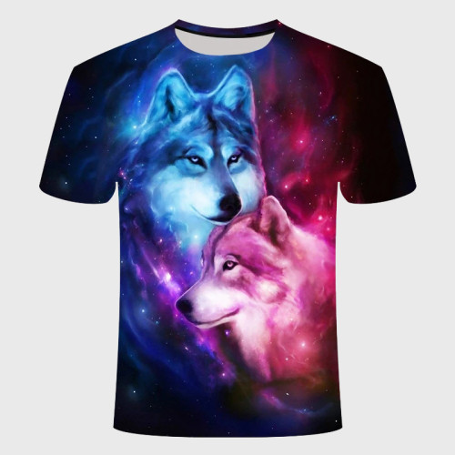 Family Matching T-shirt Wolf Lovers Galaxy T-Shirt