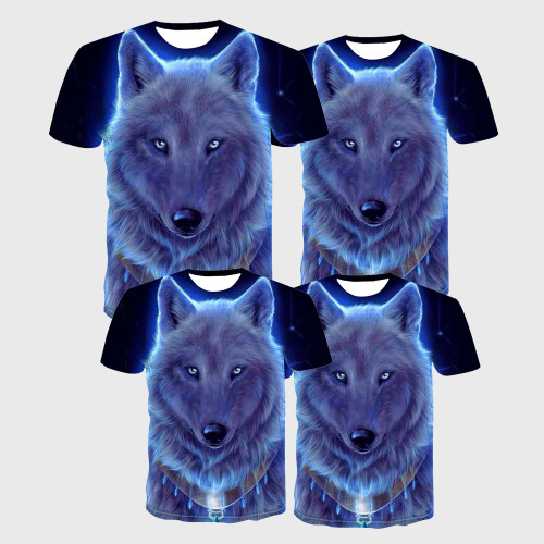 Family Matching T-shirt Native Wolf T-Shirt
