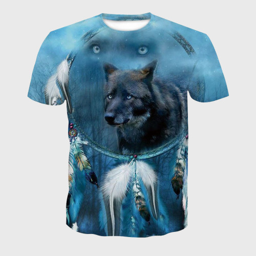 Family Matching T-shirt Dreamcatcher Wolf T-Shirt
