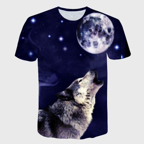 Family Matching T-shirt Howling Wolf Moon T-Shirt