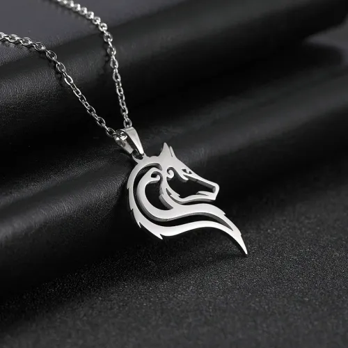 Wolf Head Necklace