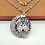 Rotatable Wolf Necklace