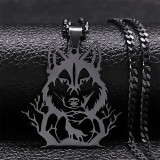 Wolf Howl In Forest Necklace