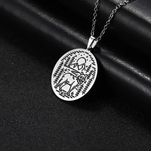 Forest Wolf Necklace