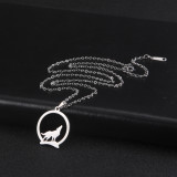 Wolf Howling Necklace