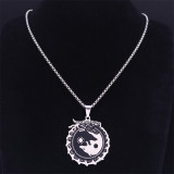 Yin Yang Wolf Necklace