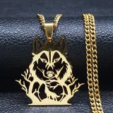 Wolf Howl In Forest Necklace