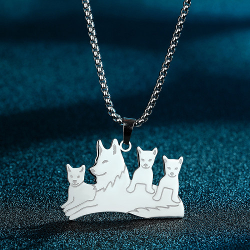 Wolf Family Necklace