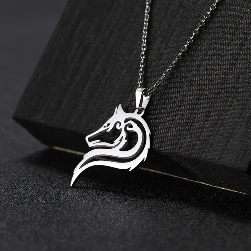 Wolf Head Necklace