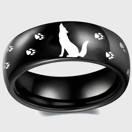 Howling Wolf Ring