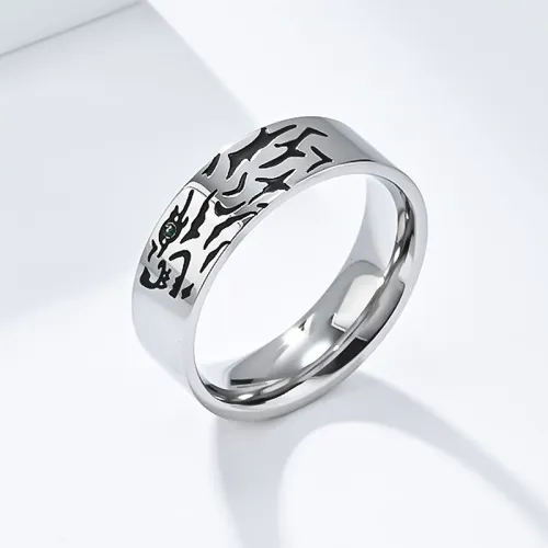 Silver Wolf Ring