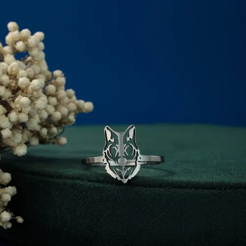 Viking Wolf Head Ring