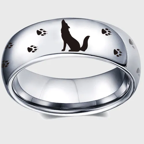 Howling Wolf Ring