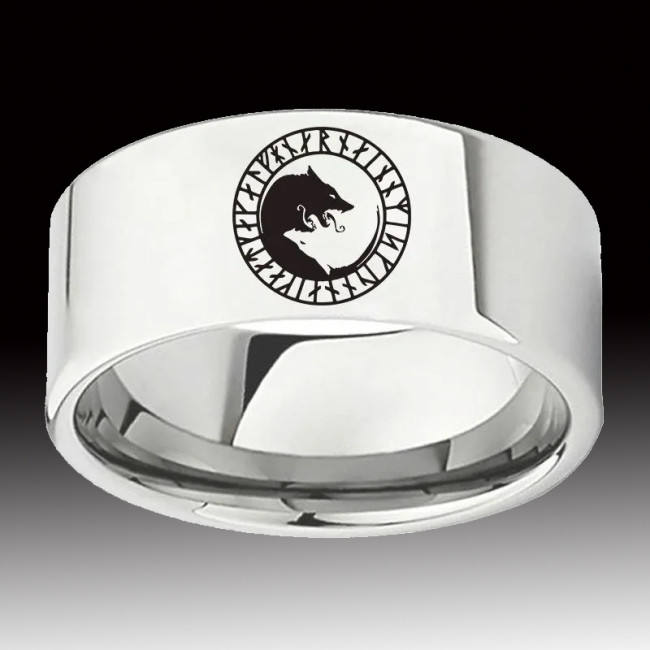 Silver Wolf Ring