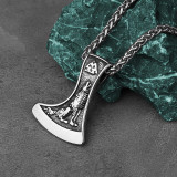 Howling Wolf Axe Necklace