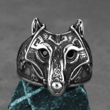 Wolf Head Ring