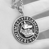 Odin Totem Wolf Necklace