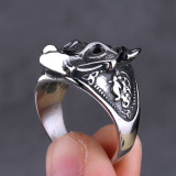 Wolf Head Ring