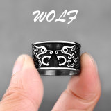 Double Wolf Ring