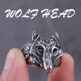 Wolf Head Ring