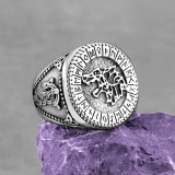 Odin Totem Wolf Ring