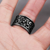 Double Wolf Ring