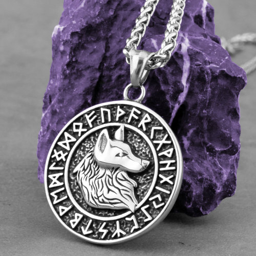 Odin Totem Wolf Necklace