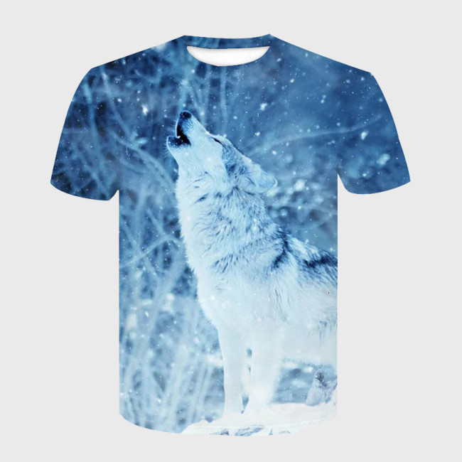 Winter Howling Wolf T-Shirt