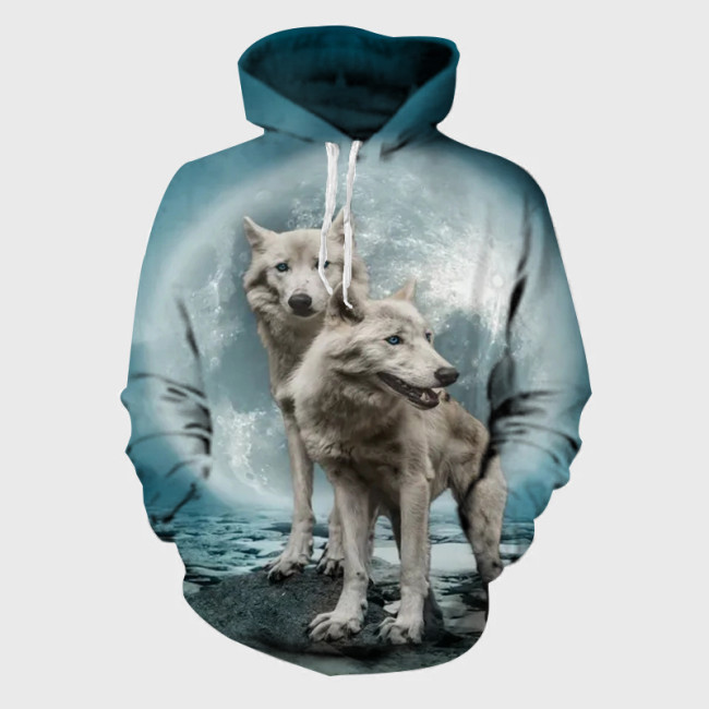 Arctic Wolf Art Hoodie